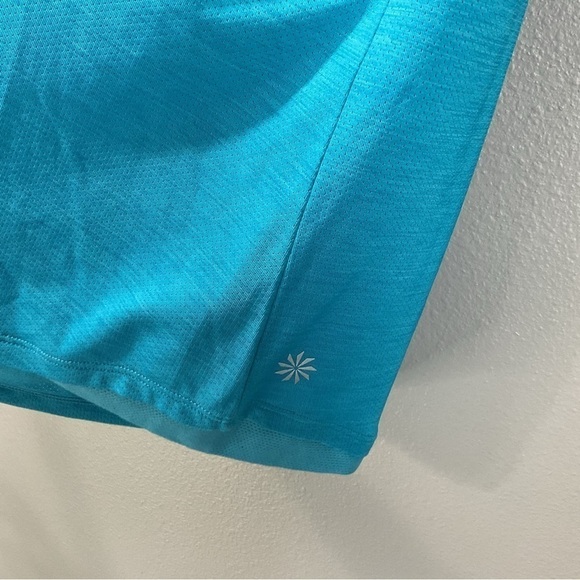 Athleta Mesh Gel Supercharged Tank Top Size Medium Turquoise Blue T79 - Picture 4 of 6